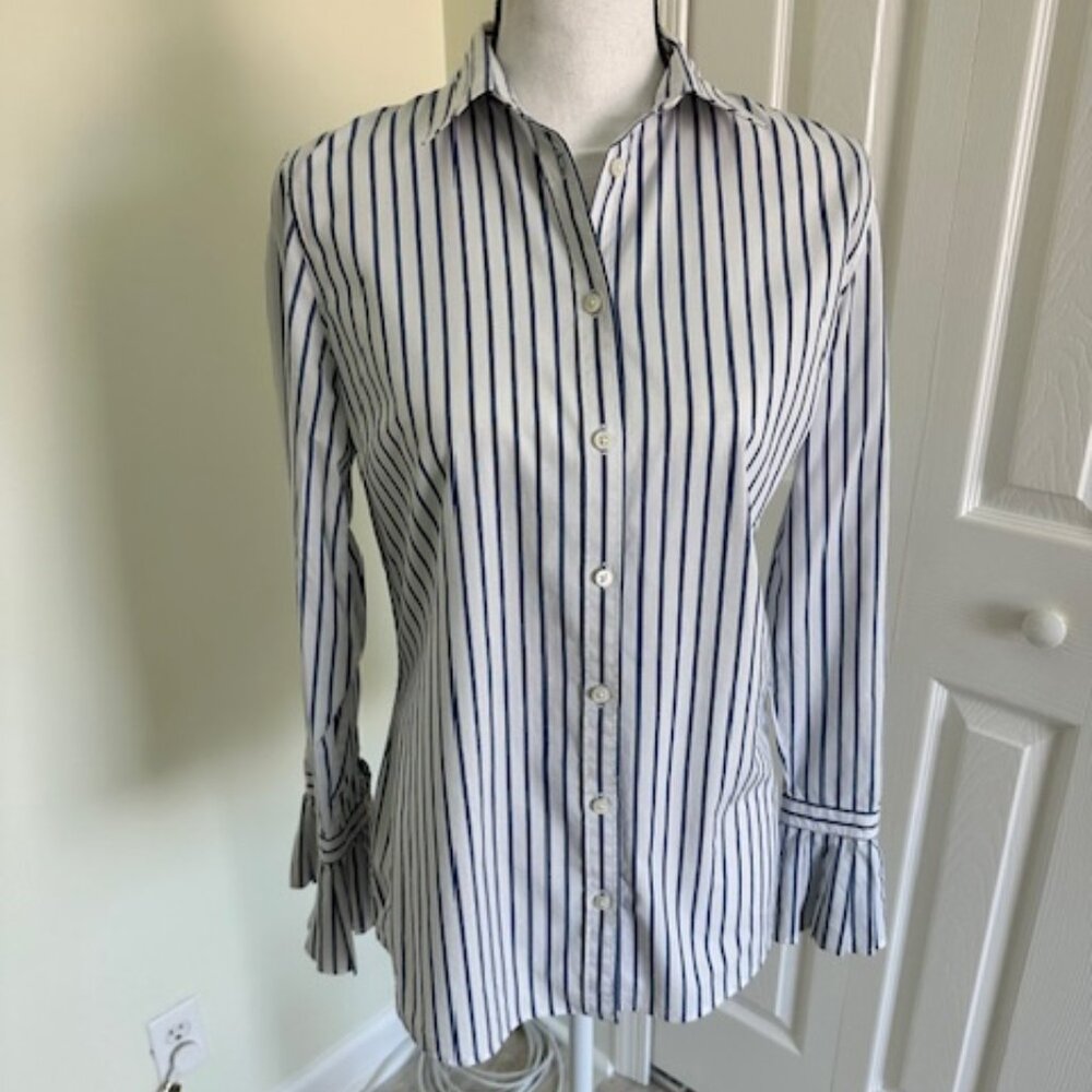 Riley-Fit Tailored Pleated Cuff Shirt